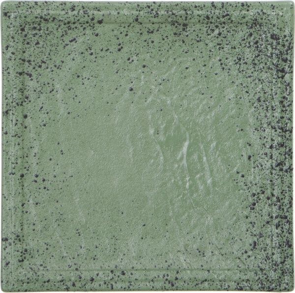 Блюдо сервірувальне Lavastone Green 21х21 см 