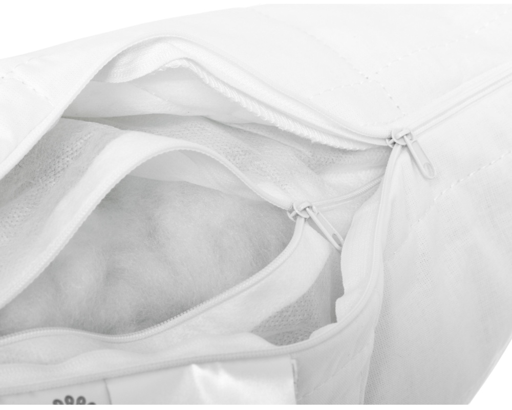 Подушка стебнована волокно Wellsleep Songer und Sohne 50x70 см білий