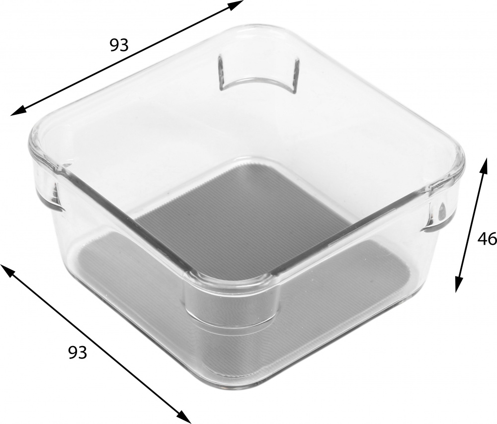 Органайзер Flamberg органайзер для шухляд з 4 частин прозорий 4PCS SET Non-slip Drawer box