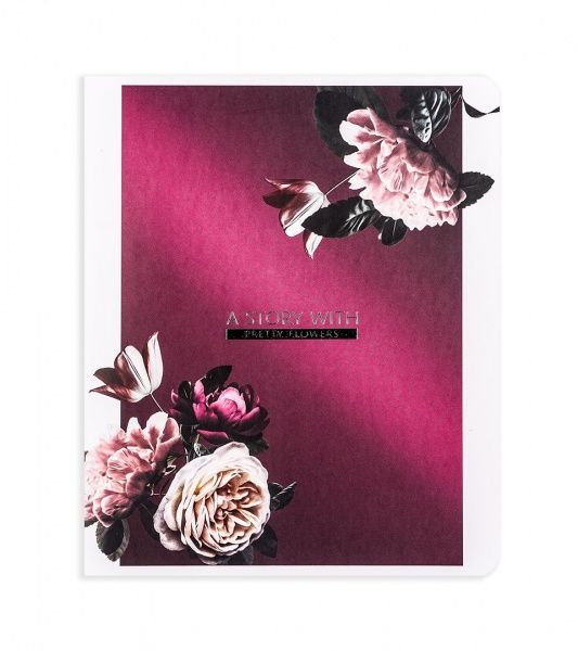 Комплект тетрадей Цветочная история 96 листов в клетку золото 10 шт. Поділля