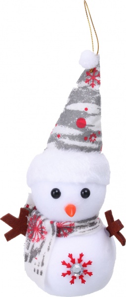 Подвеска Снеговик пенопласт микс 4 вида 20 см 