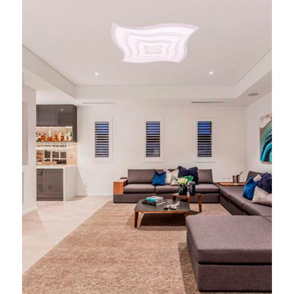 Люстра светодиодная Hopfen Vortex с пультом ДУ 100 Вт белый 