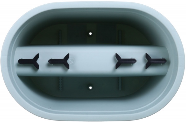 Горщик для квітів 27x40x25 см прямокутний світло-зелений 