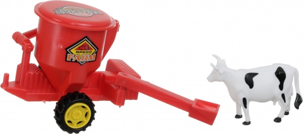 Игровой набор Shantou х6 шт. фермерский трактор с прицепами зеленый JY238796