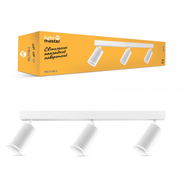 Світильник точковий LightMaster Lindo MLT118-3 35 Вт GU10 білий