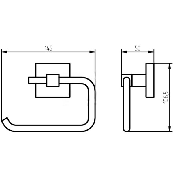 Тримач для туалетного паперу Haceka Mezzo 403014