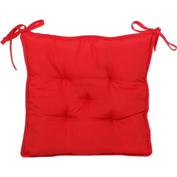 Подушка Sky стеганая красная 37x37x8 см