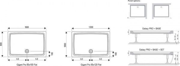 Ножки для поддона Ravak Base Galaxy Pro