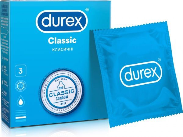 Презервативи Durex №3 Classic 3 шт.