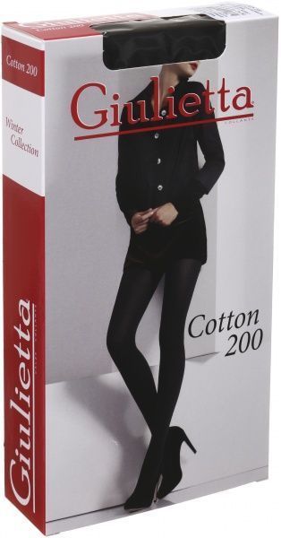 Колготки женские Giulietta COTONE 200 den nero р. 3 черный 