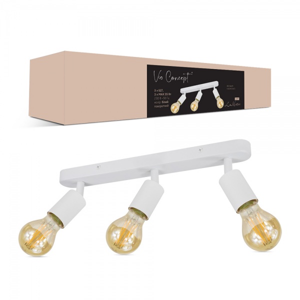 Спот Vio Concept LoMotive VC101-3 3x35 Вт E27 белый 