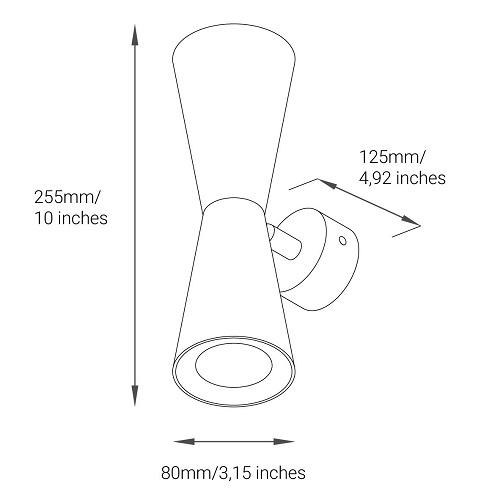 Бра Iterna Holmen 2ХG9 2xG9 ясень LW058 