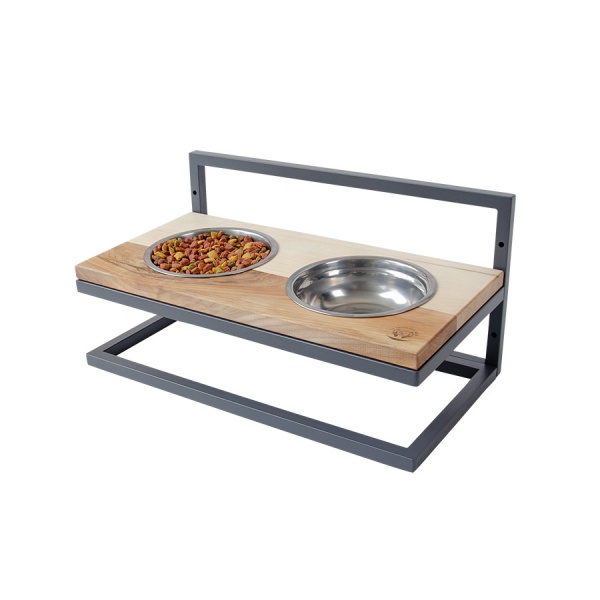 Миска подвійна 10 центів для Джека №5 S/M/L 2х600 мл графіт