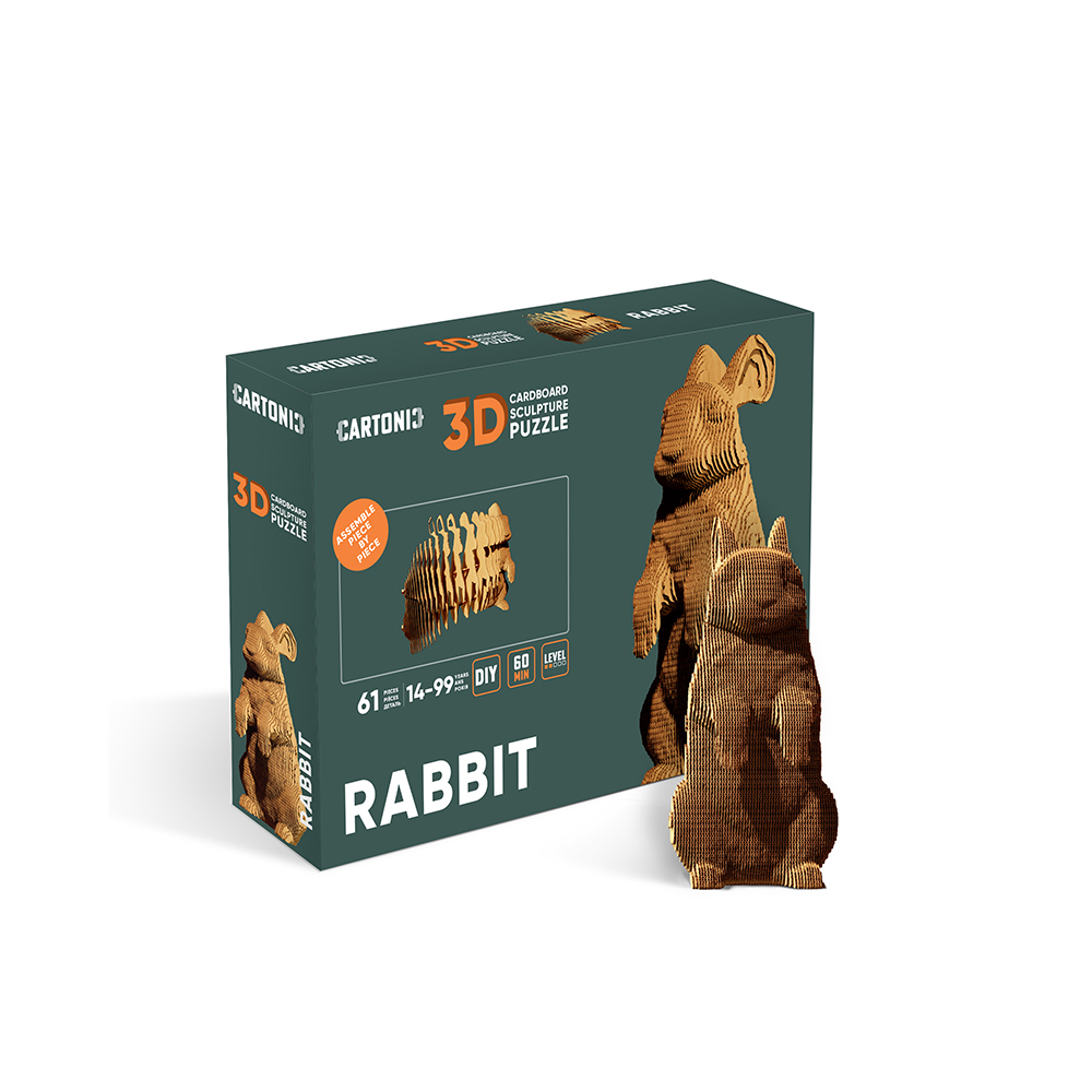Конструктор картонный 1DEA.me 3D Puzzle RABBIT CARTRAB