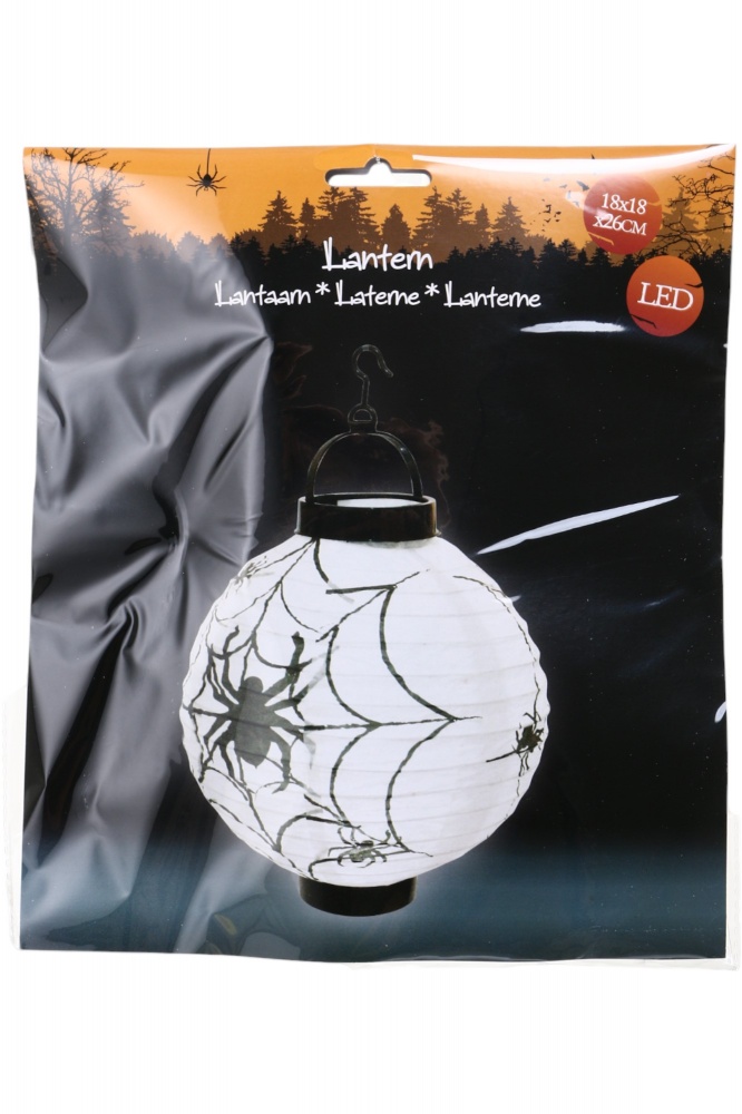 Декор для Хэллоуина Фонарик с рисунком светодиодный в ассортименте