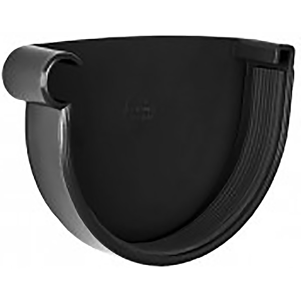 Заглушка желоба левая RAINWAY Rainway графитовая 130 мм графит 