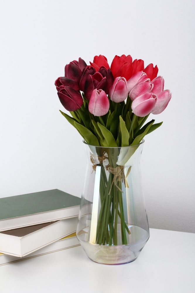 Ваза стеклянная Sensio Galaxy 20,7 см перламутровая 1005