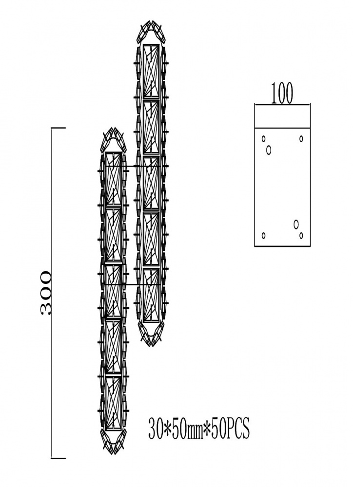 Бра Sensio Marques LED 9 Вт прозрачный/хром ALPL-PLCS025W2