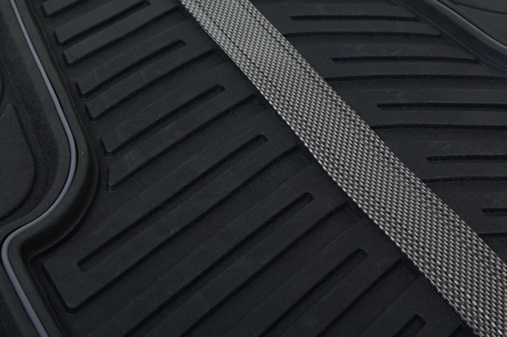 Коврики автомобильные Auto Assistance передние AA24101FG 2 шт. черно-серый универсальные