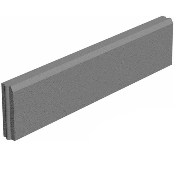 Поребрик ЗОЛОТОЙ МАНДАРИН сірий 1000х200х60 мм