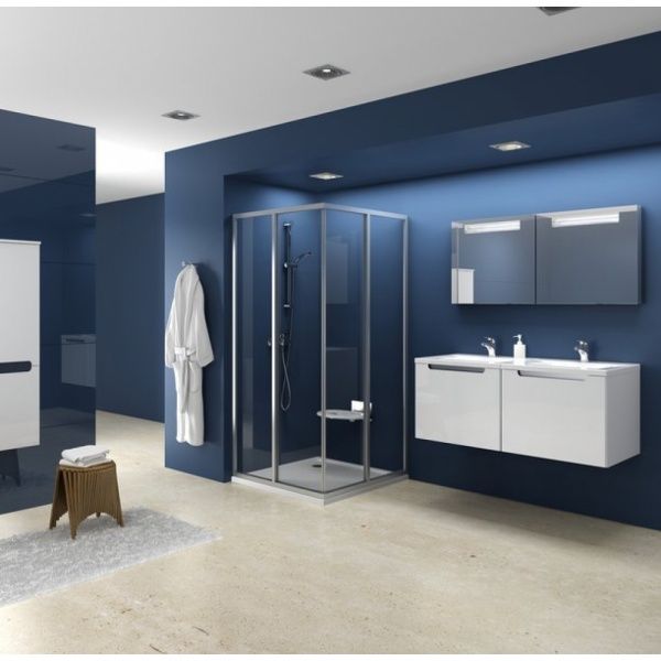 Душевые двери Ravak SRV2-S 80 Белый+Grape