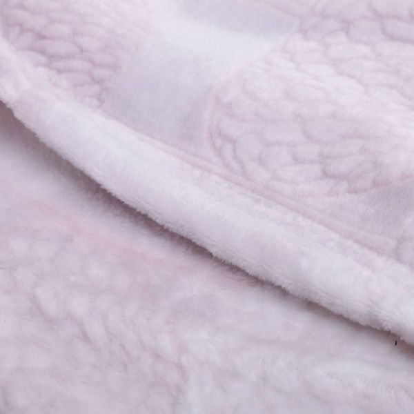 Плед Laurus 160x200 см фиолетовый с белым La Nuit 