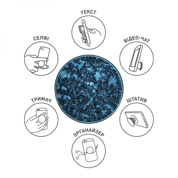 Тримач для телефона Pop 019 Luxe Cube зелений