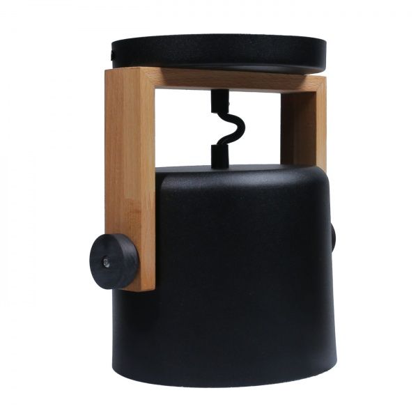 Бра Светкомплект Loft WLC 160 1x40 Вт E27 черный/дерево 