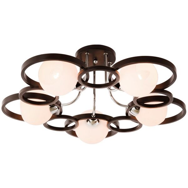 Люстра потолочная Victoria Lighting Damask/PL5 5x40 Вт E14 венге 