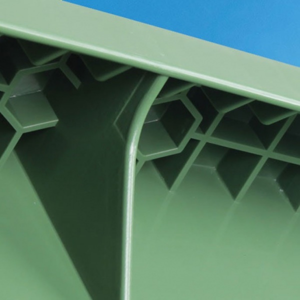 Контейнер Plastik Gogic для збору та зберігання твердих побутових відходів Преміум 120 л зелений