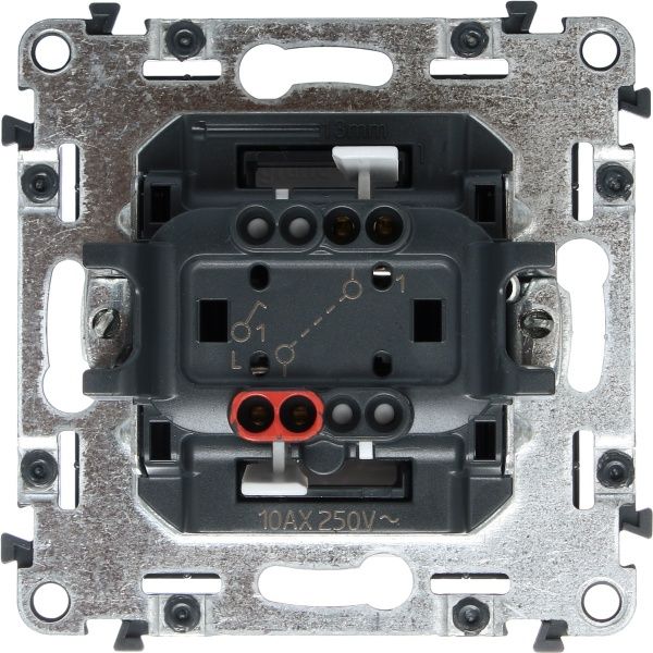 Выключатель одноклавишный Legrand Life без подсветки 10 А 250В белый 752401