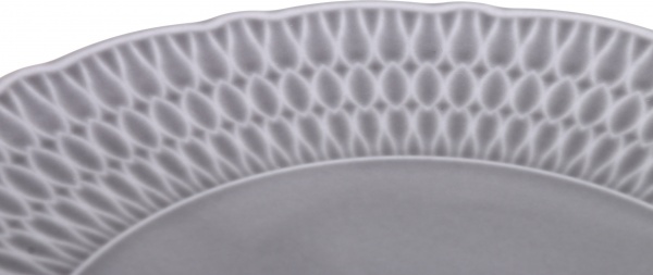 Тарілка обідня Sofia 21 см порцелянова сіра Cmielow