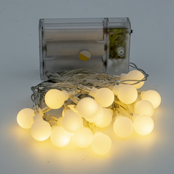 Декоративная гирлянда Altalusse (INL-2705B-20 Warm) встроенный светодиод (LED) 20 ламп 3 м 