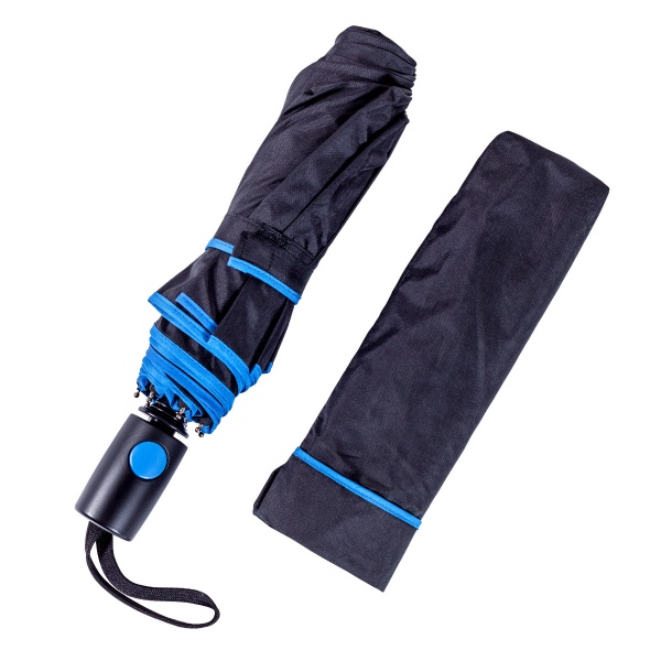 Зонт Bergamo полуавтомат Sky 7040004 черный/синий 