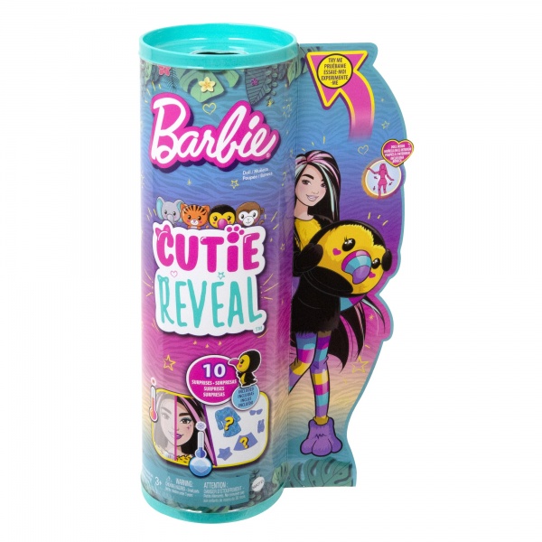 Кукла Barbie Cutie Reveal Друзья из джунглей Тукан HKR00