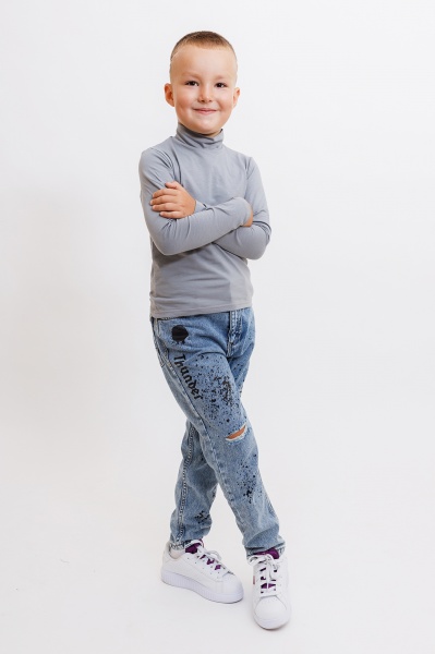 Водолазка для мальчика KOSTA р.122 серый 2604-4 