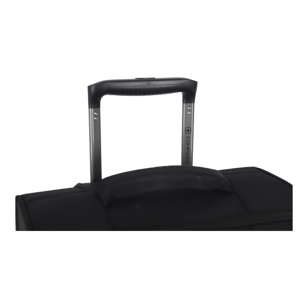 Чемодан Compass №220916 L черный 71x46x23/24,5 см