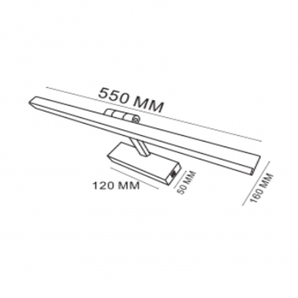 Подсветка для зеркал HOROZ ELECTRIC KARTAL-12 12 Вт IP 45 черный 040-017-0012-020