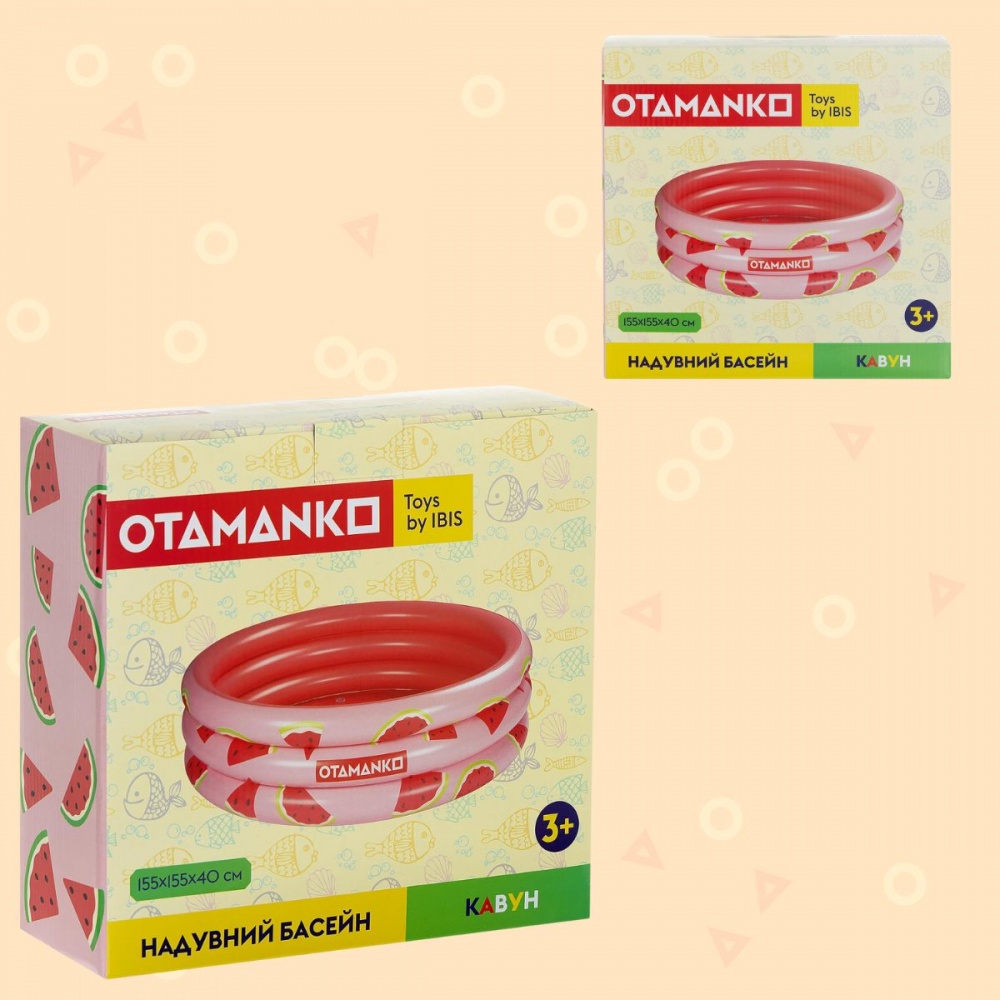 Бассейн надувной OTAMANKO Арбуз 155x40 см