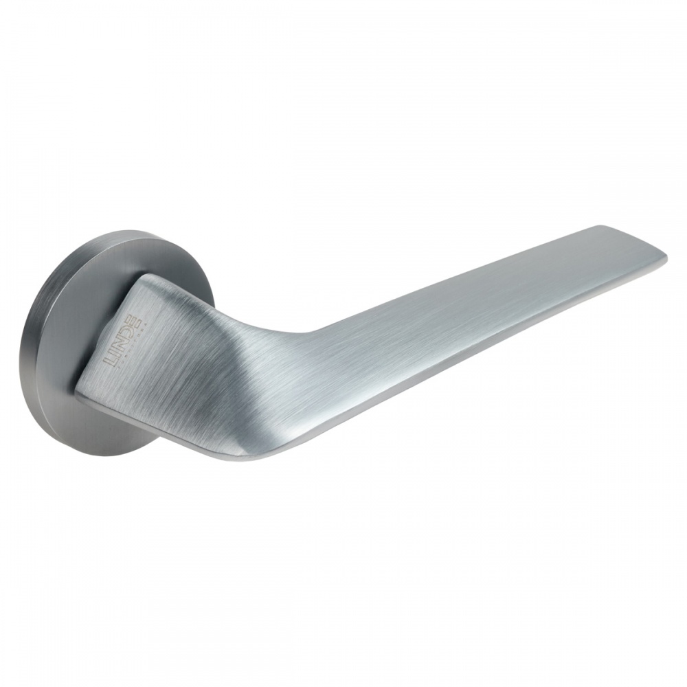 Ручка на розетке Linde A-2028 SC сатин хром