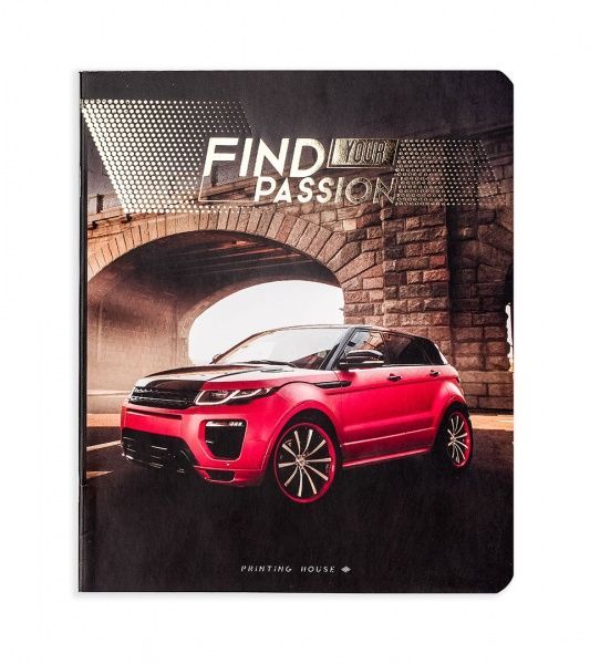 Комплект зошитів Знайди свою пристрасть 48 аркушів у клітинку золото 10 шт. Поділля