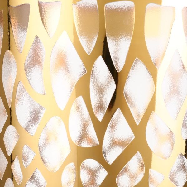 Ваза стеклянная золотая Snake 13,2х30 см Combi 52405959