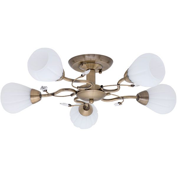 Люстра Accento Lighting Cartagena ALDW-MX12832/5 античная латунь