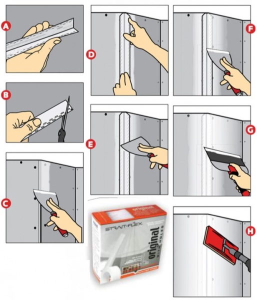 Кутоформувальна стрічка Strait Flex original20 61мм 20м 