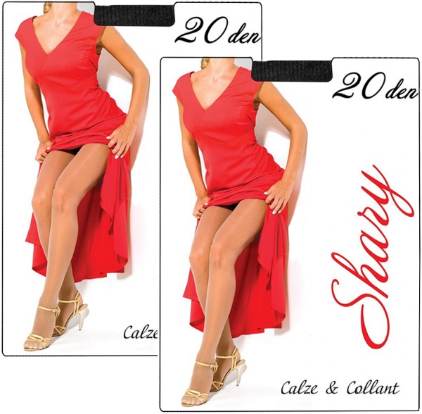 Колготки Shary 2 шт. 20 den nero 4 черный