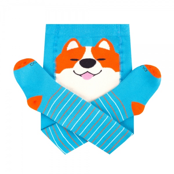 Колготки детские унисекс Duna новогодние 4941р.68-74 бирюзовый 