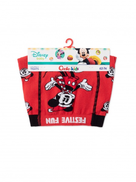 Колготки дитячі унісекс Conte-Kids новорічні Disney 21С-31СПМ 585р.104-110 червоний 