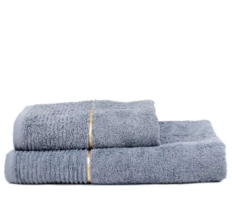 Полотенце махровое GOLD NEW 50x90 см серо-голубой La Nuit