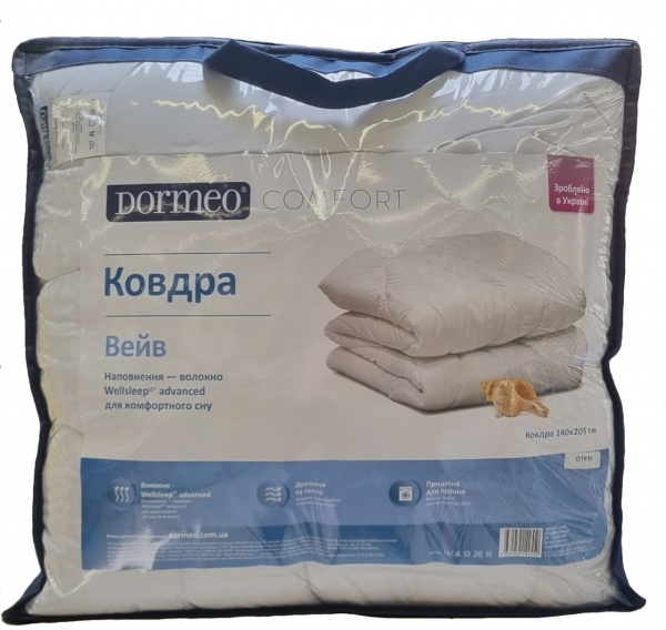 Ковдра Вейв 200x220 см Dormeo білий