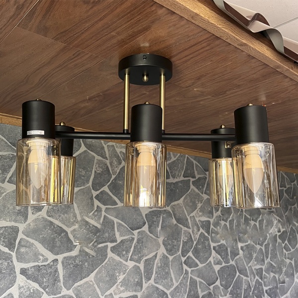 Люстра потолочная Blitz 6x40 Вт E14 черный 8220-46 